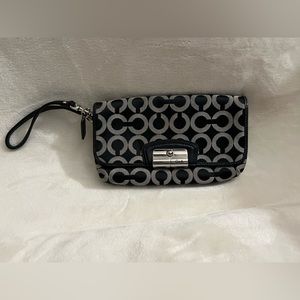 Large Signature Coach Wristlet